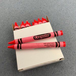 Crayola Crayons Lot 16 Standard Size Wild Watermelon Sandid Silvestre Me…